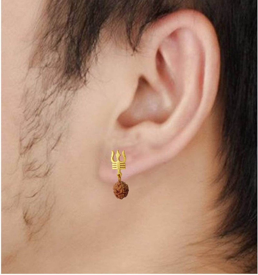 Discover more than 75 rudraksh earring for men latest 3tdesign.edu.vn