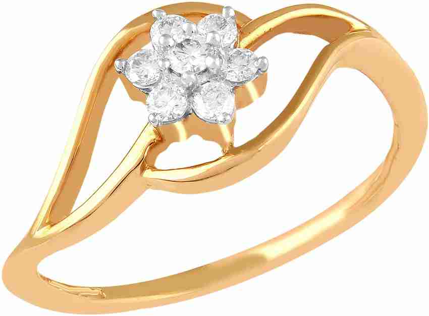 TBZ TheOriginal Precious ring 18kt Diamond Yellow Gold ring Price in India Buy TBZ TheOriginal Precious ring 18kt Diamond Yellow Gold ring online at Flipkart