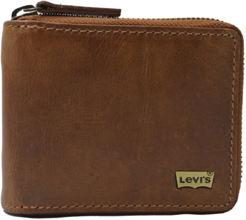 Levi's leather 2024 wallet price