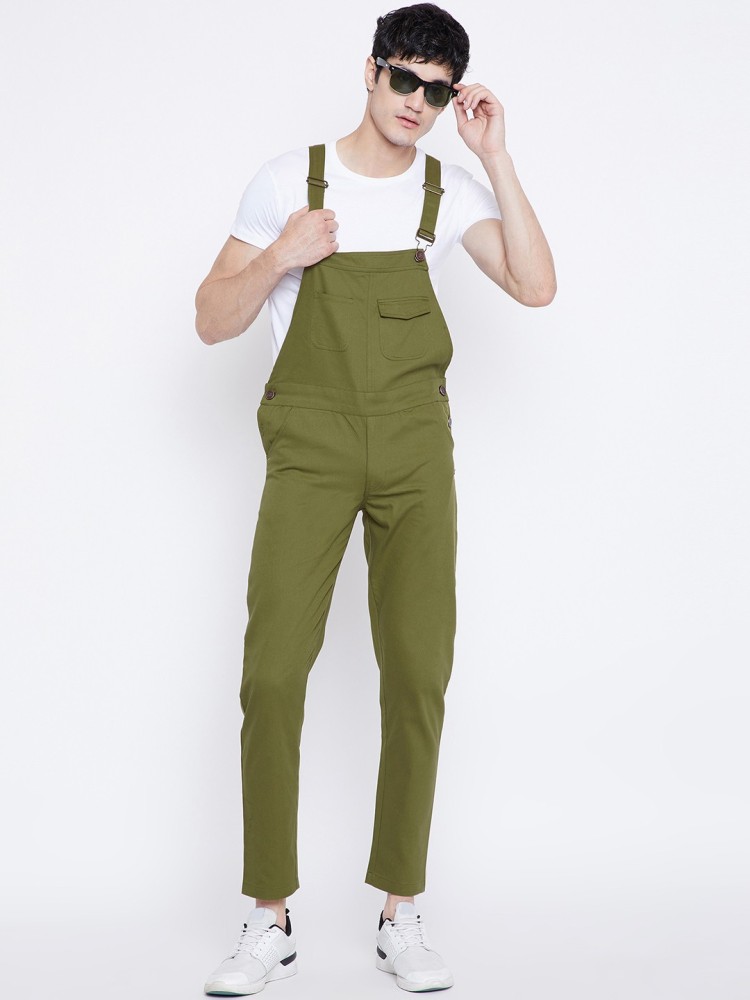 FUGAZEE Men Green Dungaree