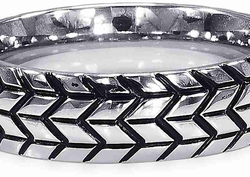 PEORA Jewelry Men s Band Stainless Steel Tyre Tread Style Grooved Ring Stainless Steel Ring Price in India Buy PEORA Jewelry Men s Band Stainless Steel Tyre Tread Style Grooved Ring Stainless Steel