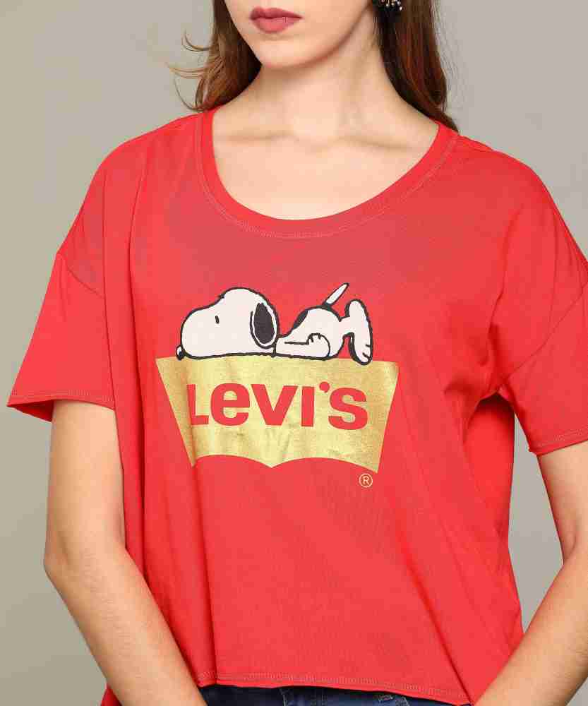 Tee shirt cheap levis snoopy fille