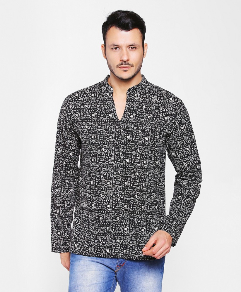 FBB Shatranj Men Printed A line Kurta Buy FBB Shatranj Men