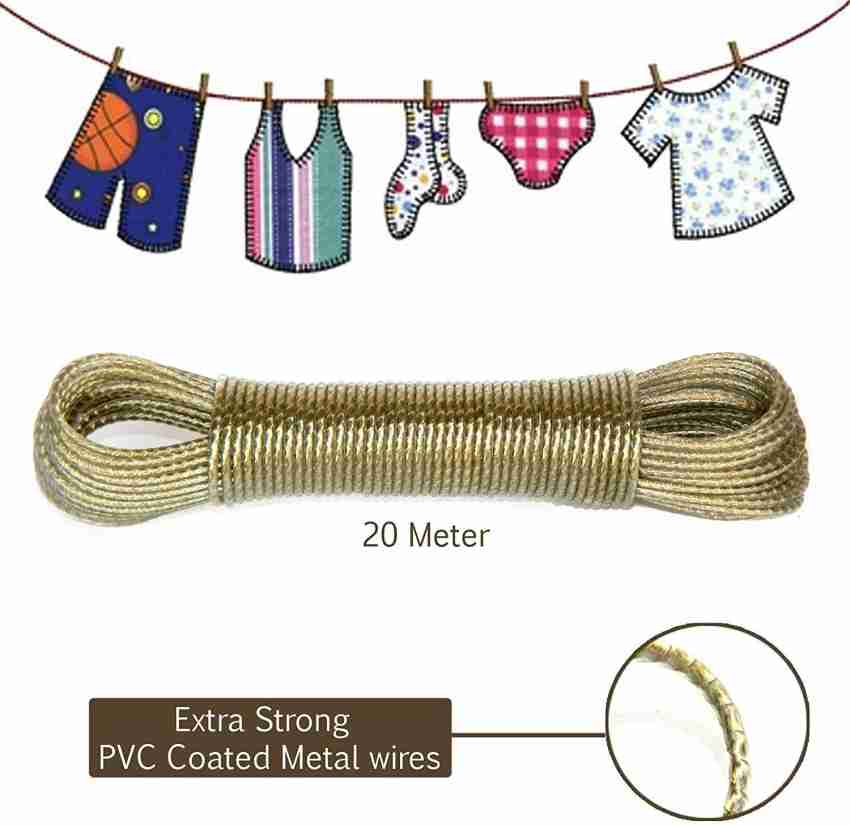 Dropware Cloth Rope PVC Coated Anti-Rust Unbreakable Steel Wire