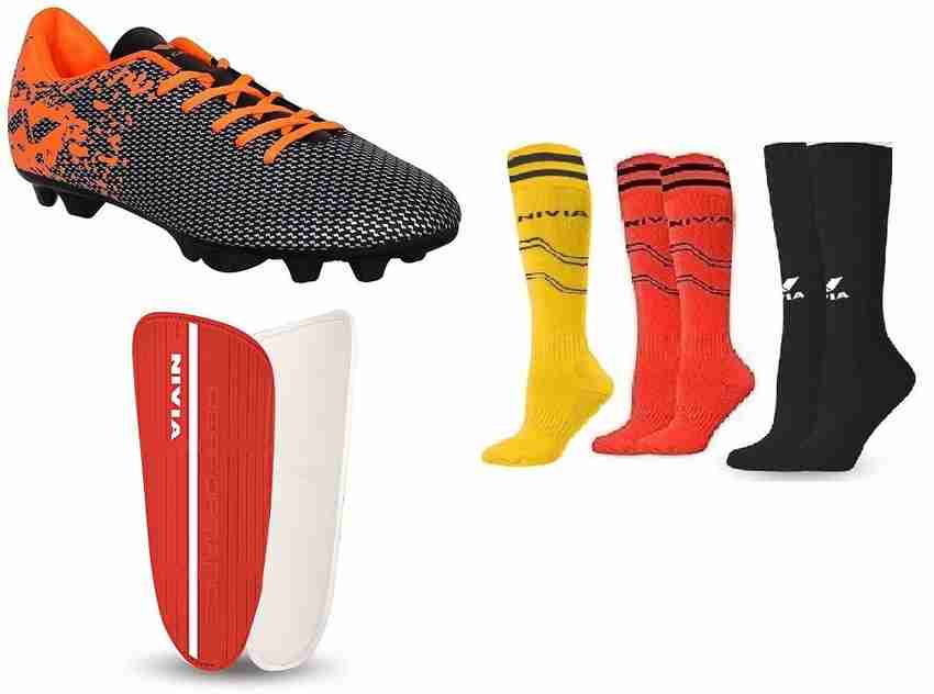NIVIA Combo of Five one Pair of Premier Carbonite Football