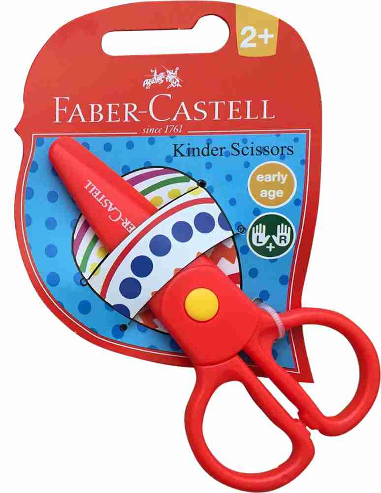 Faber-Castell 181550 Grip School Scissors - Red