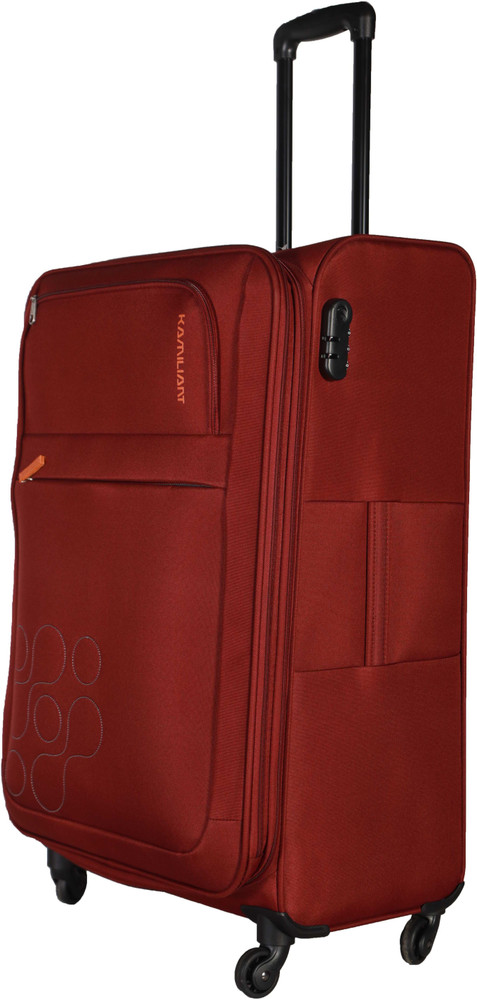 KAMILIANT by AMERICAN TOURISTER Gaho Spinner Soft Trolley 81 cm Maroon Expandable Check in Suitcase 4 Wheels 31 inch Maroon Price in India Flipkart