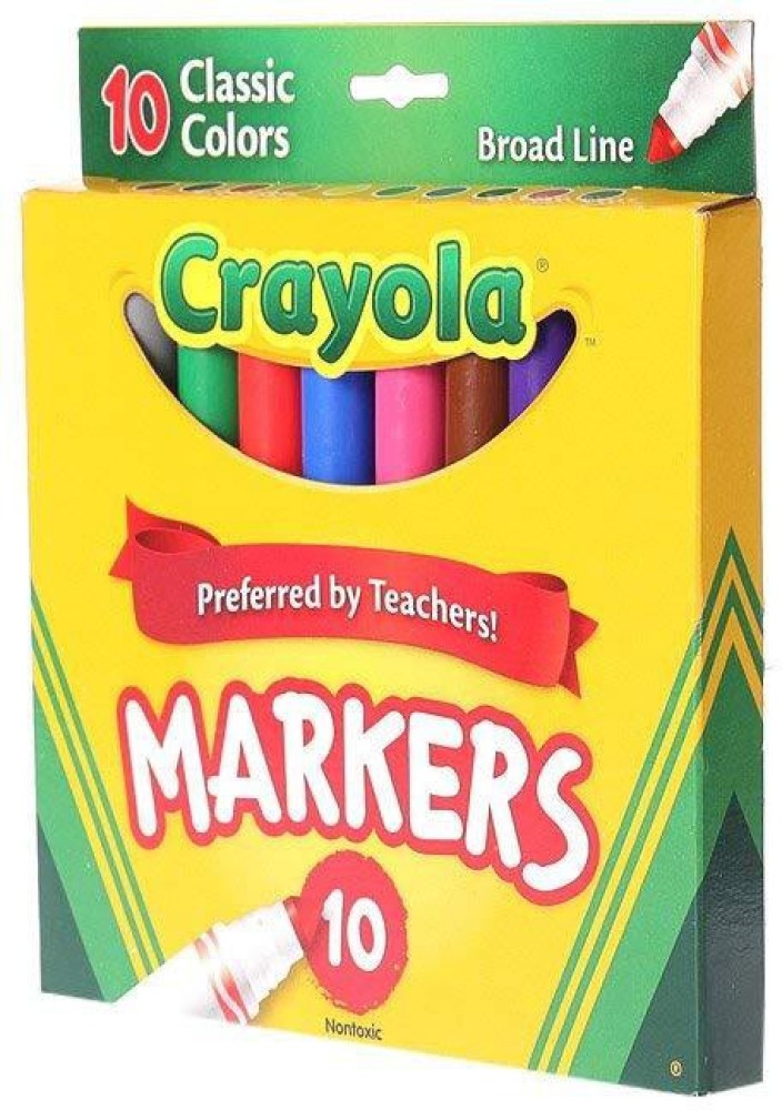 Crayola Classic Broadline Markers - 10 count