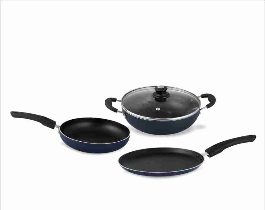 Indus Valley Cast Iron Cookware set - kadai( 2.5L) +skillet fry