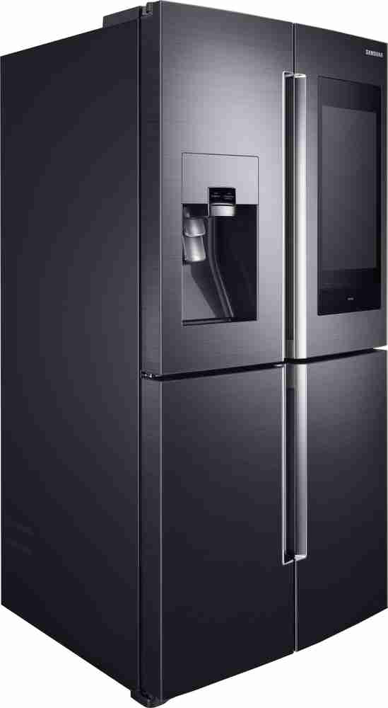 Double door shop fridge with screen