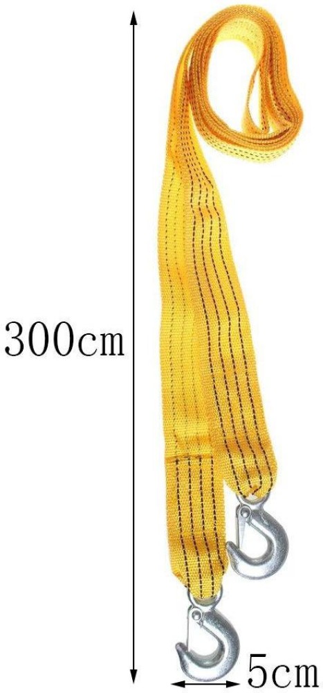 RHONNIUM Heavy Duty Tow Strap with Hooks,Nylon Material rope with 2 safety  hooks 3 tonnes(6612 Pound) work load weight 4.5 m Towing Cable Price in  India - Buy RHONNIUM Heavy Duty Tow