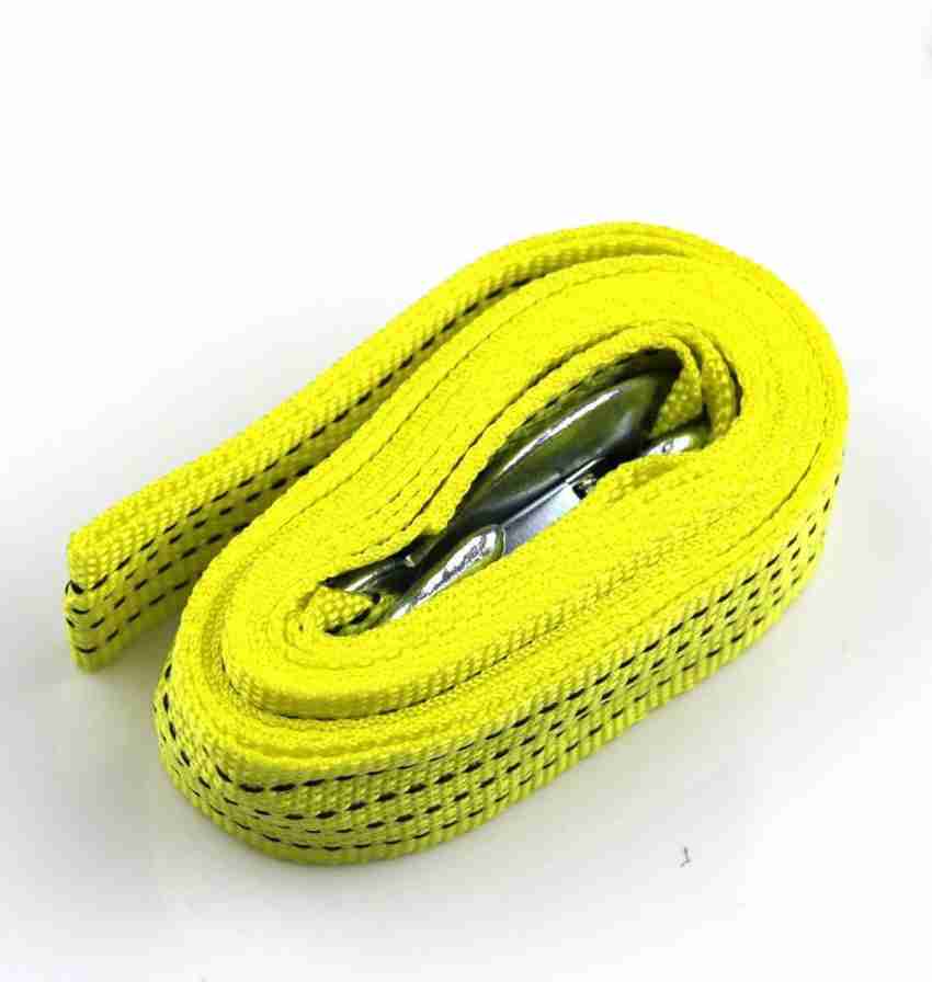 RHONNIUM Heavy Duty Road Recovery Towing Pull Nylon Rope Tow Cable Car Trailer  strap with Forged Safety Snap Hook, 6600 lb breaking strength ,3 meters 4.5  m Towing Cable Price in India 