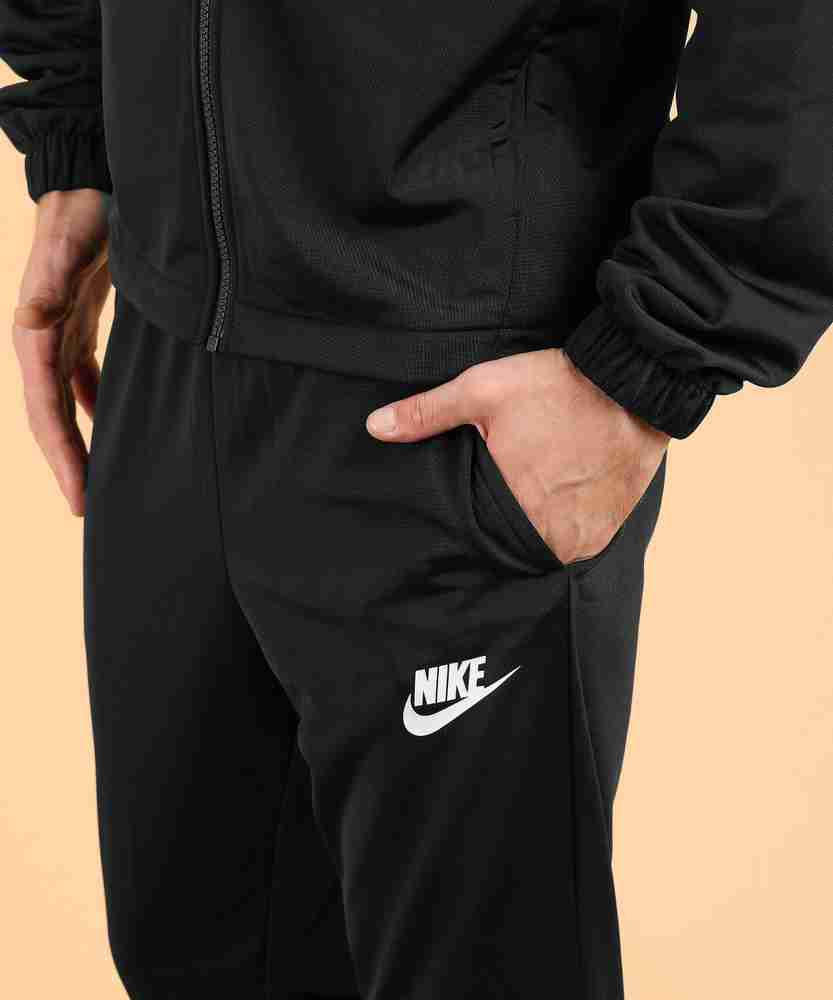Nike black poly 2025 tracksuit