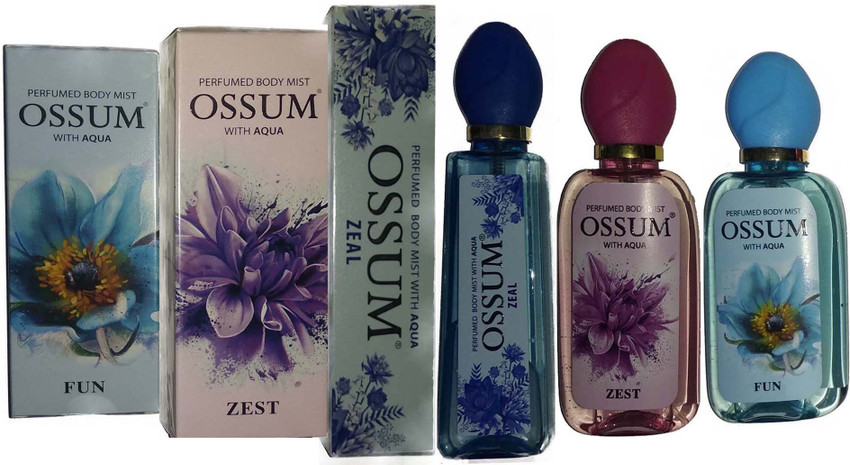 OSSUM ZEAL BODY PERFUME MIST FUN BODY PERFUME MIST ZEST BODY