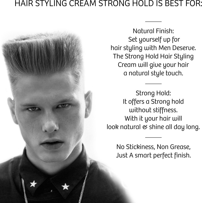 Men Deserve Hair Cream Strong Hold Keratin Restore 50g  Amazonin  Fashion