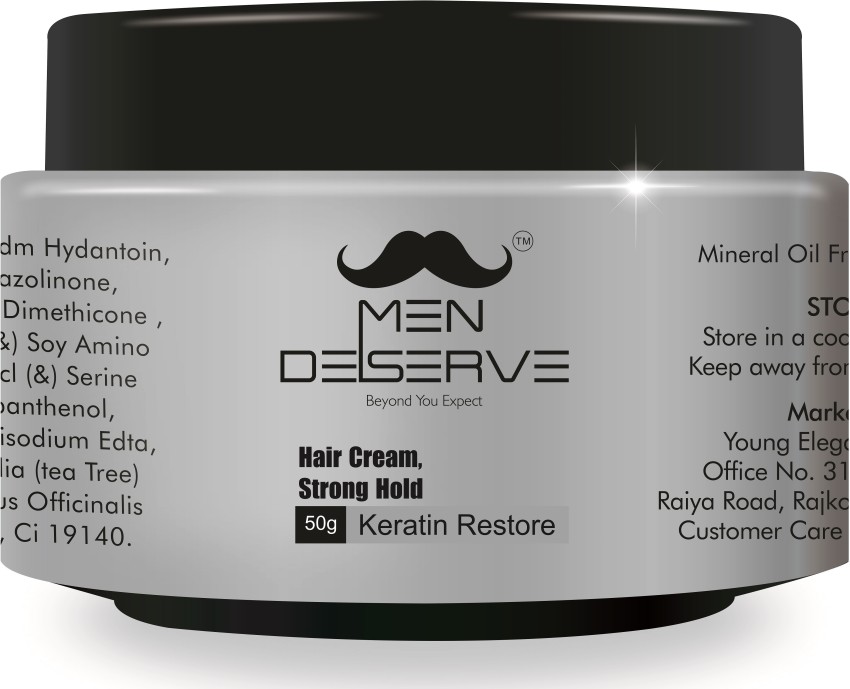 Buy Men Deserve Hair Styling Cream  Strong Hold  Nourishment Keratin  Restore Online at Best Price of Rs 350  bigbasket