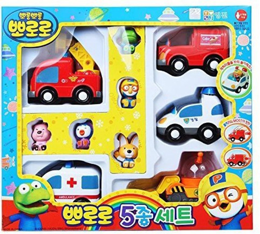Generic Pororo and Friends 5 Characters Fiugures and 5 Mini Cars Set Kid  Girl Boy toy - Pororo and Friends 5 Characters Fiugures and 5 Mini Cars Set  Kid Girl Boy toy .