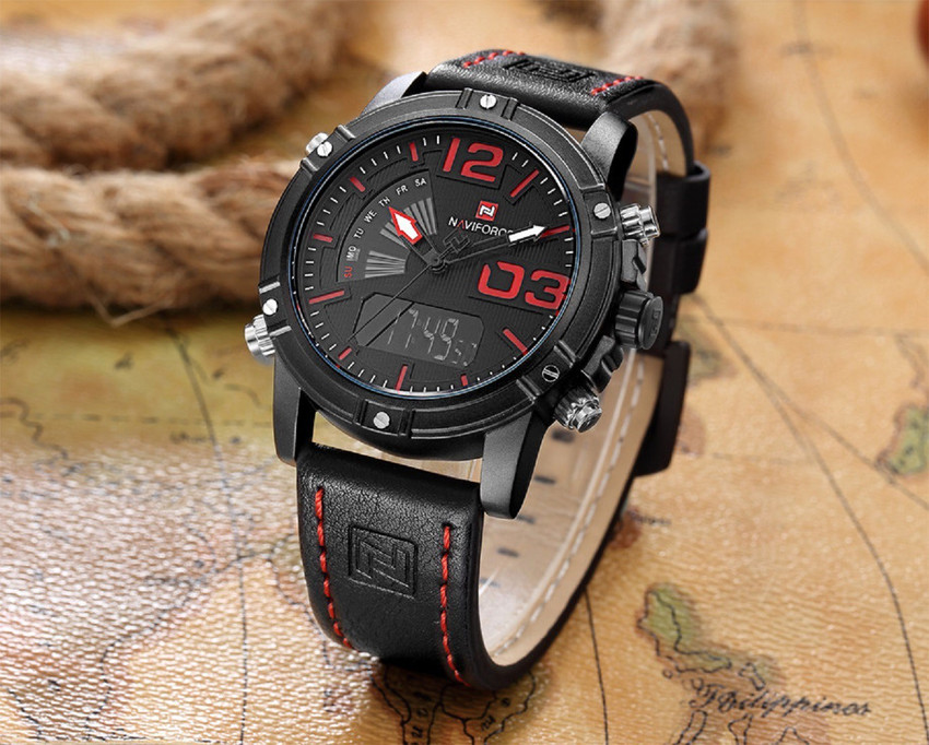 NAVIFORCE Analog Watch For Men Buy NAVIFORCE Analog Watch For Men Red Black Analog Digital Online at Best Prices in India Flipkart