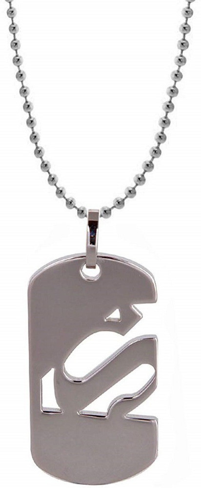 Superman dog tag clearance necklace