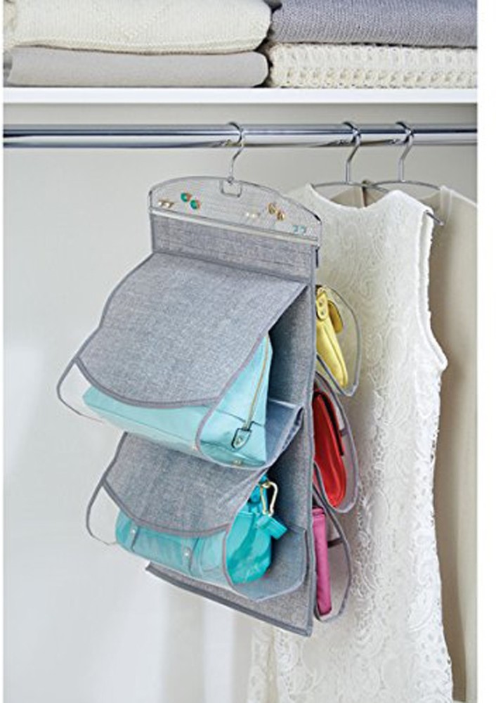 DIMONSIV Hanging Handbag Storage Organizer with Hook for Wardrobe