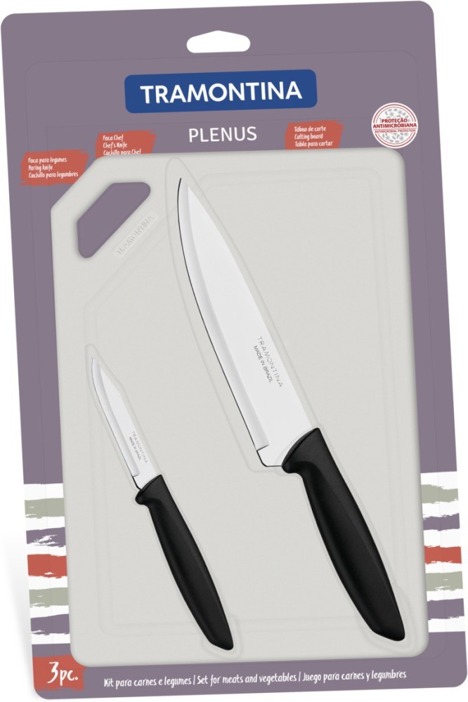 Tramontina Plenus Knife Set With Stainless Steel Blades Black