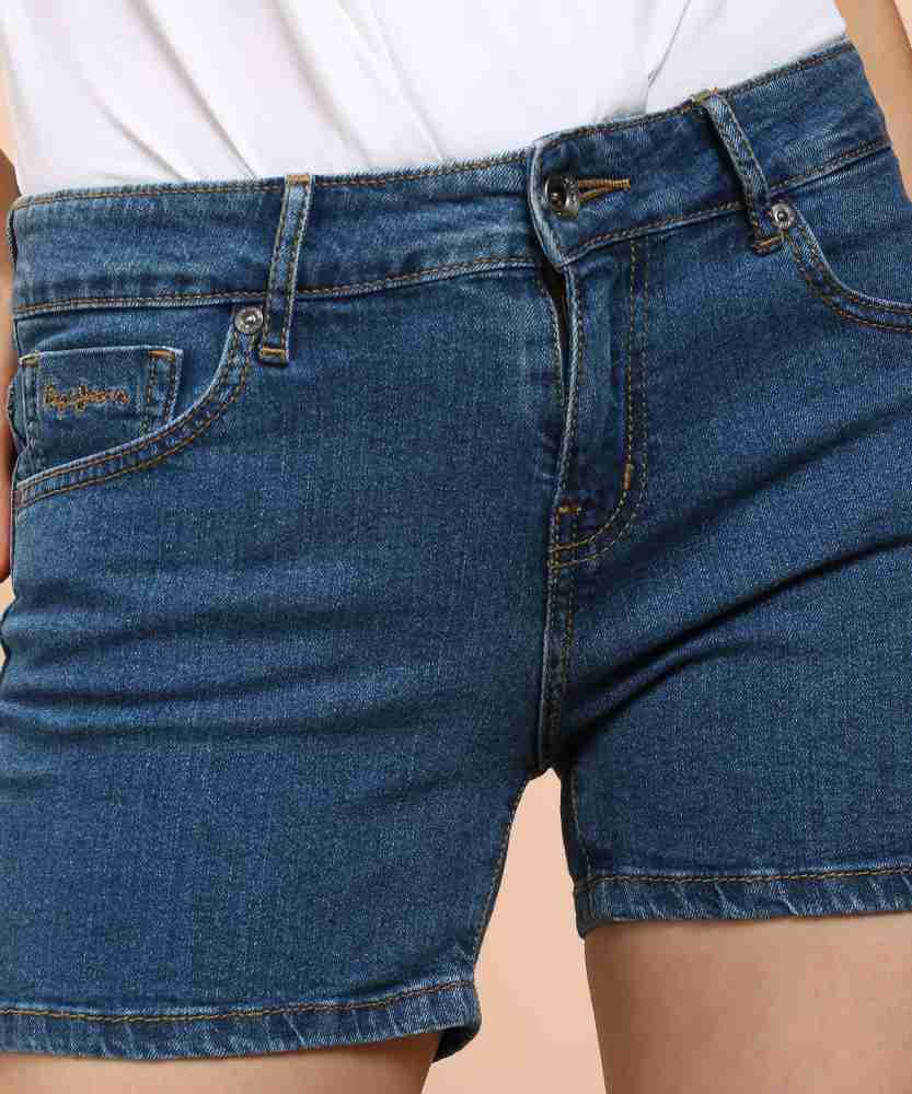 Buy jyotrang Jeans Denim Shorts For Woman's - 30 Online at Best