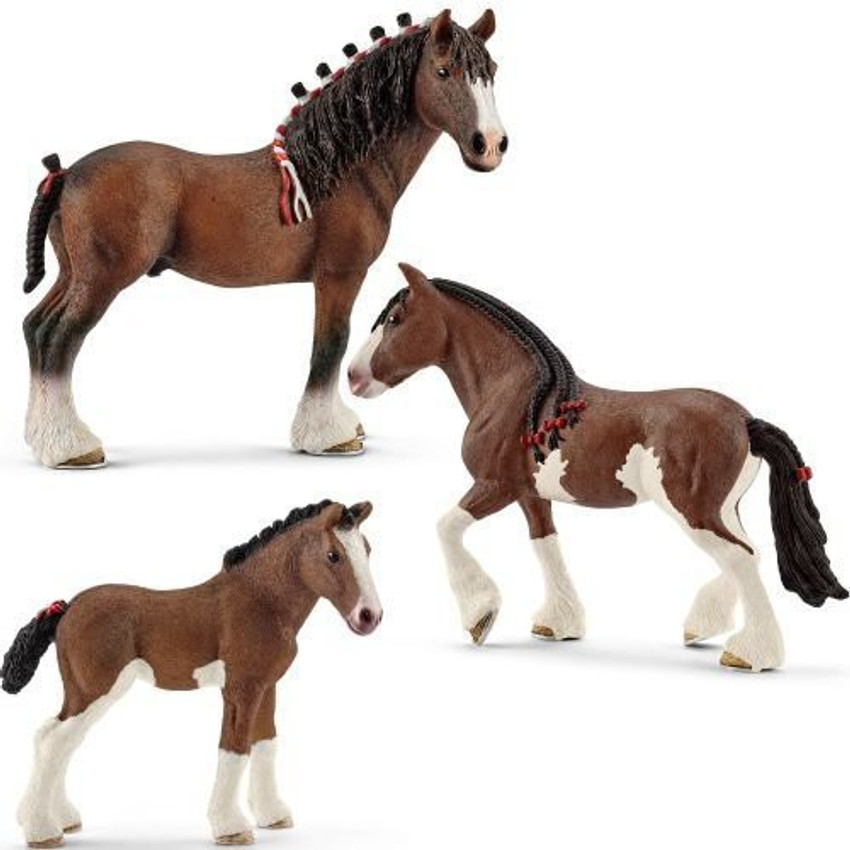 Schleich Horses Playset Clydesdale Gelding Mare Foal 3 Figures Horses Playset Clydesdale Gelding Mare Foal 3 Figures shop for Schleich products in India. Flipkart