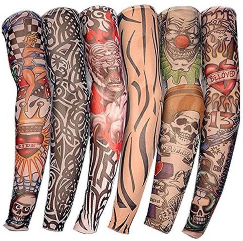 Buy 18 Full Sleeve Semipermanent Temporary Tattoos Sticker Online in India   Etsy