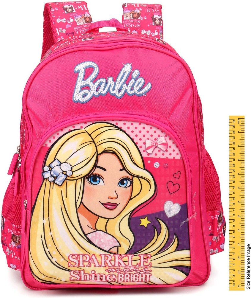 Official Barbie Backpack - Mattel (Pink, glitter, rainbow)