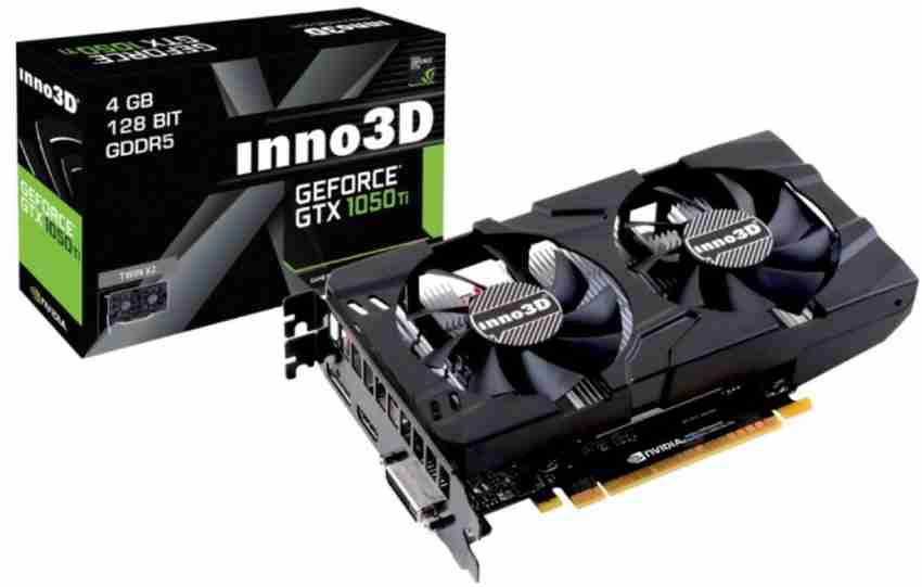 Inno3D NVIDIA GEFORCE GTX 1050 Ti Twin X2 4 GB GDDR5 Graphics Card