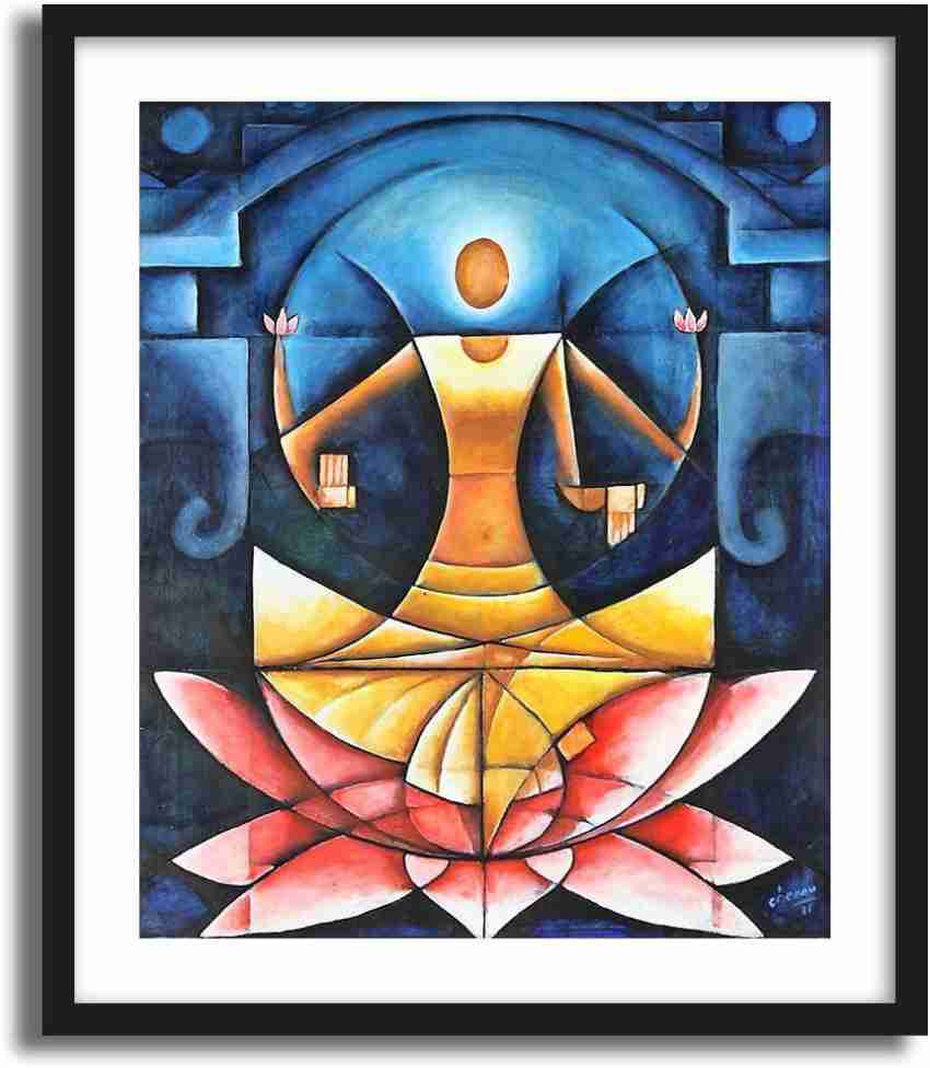 ArtCentral Spiritual Series Lord Brahma on the Lotus Modern Art ...
