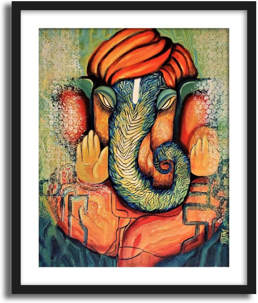 ArtCentral Spiritual Series Lord Ganesha creative Modern Art Type