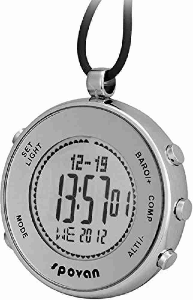 Digital pocket best sale watch with alarm