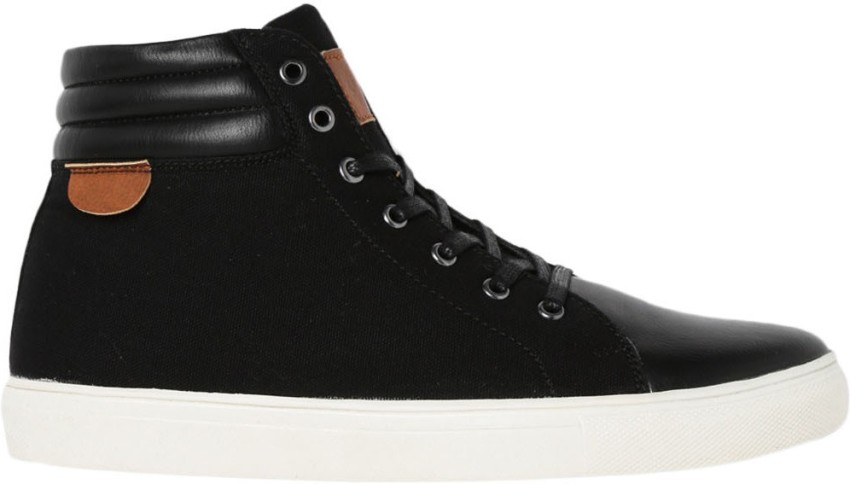 Buy Roadster Women Black Solid Mid Top Sneakers - Casual Shoes for Women  1779850