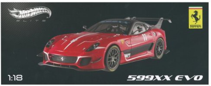 Hot 押し返し Wheels 1/18 Ferrari 599XX EVO レッド