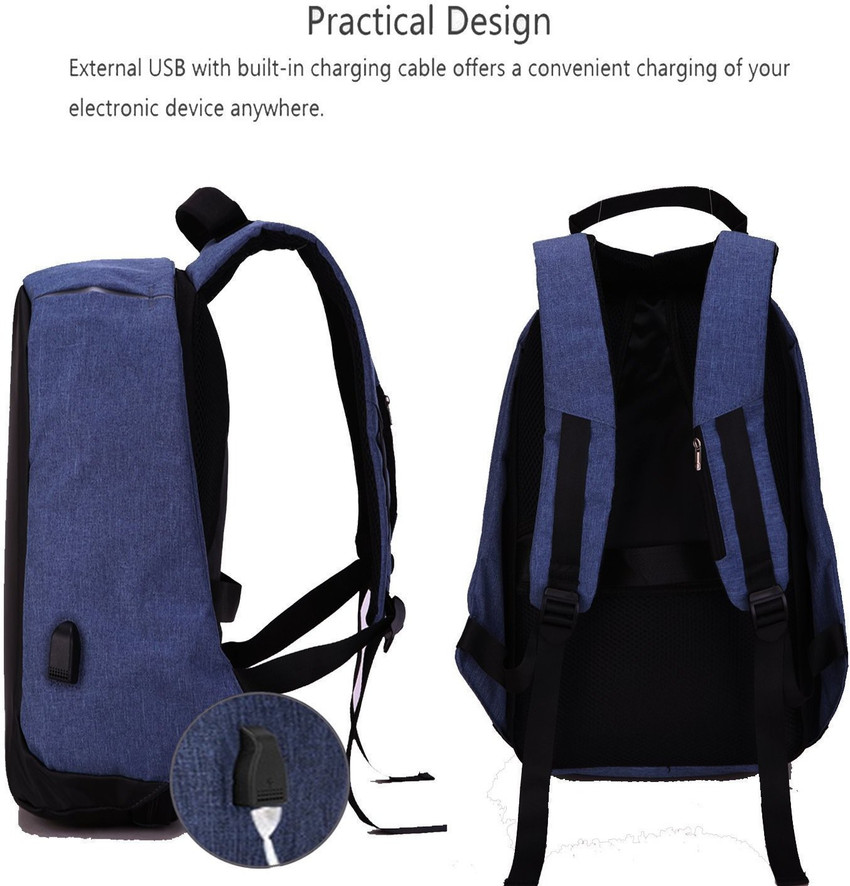 Anti theft laptop bag with usb deals charging port