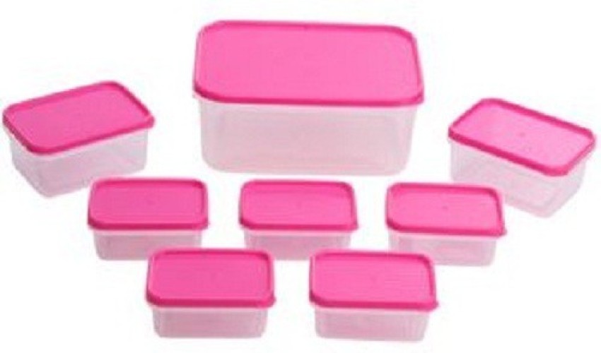 Buy Amson 2 in 1 Pink Plastic Snack Box Container 450 ml Online at Best  Prices in India - JioMart.