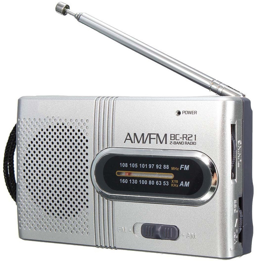 Mini portable best sale radio with earphones