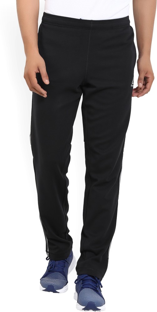 REEBOK Self Design Men Black Track Pants - Buy Black REEBOK Self Design Men  Black Track Pants Online at Best Prices in India