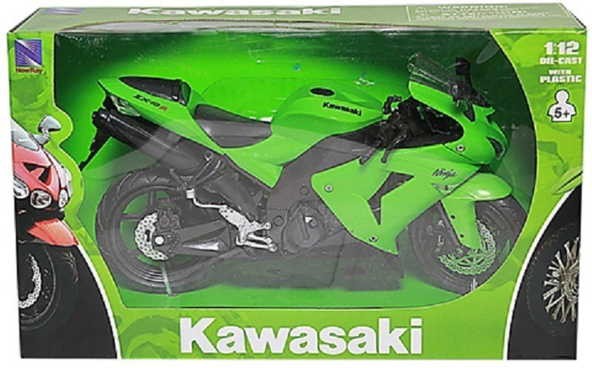 New-Ray 1:12 Scale, Die Cast, Kawasaki ZX-10R Motorcycle (Green/Black) -  1:12 Scale, Die Cast, Kawasaki ZX-10R Motorcycle (Green/Black) . Buy TOY  toys in India. shop for New-Ray products in India. | Flipkart.com