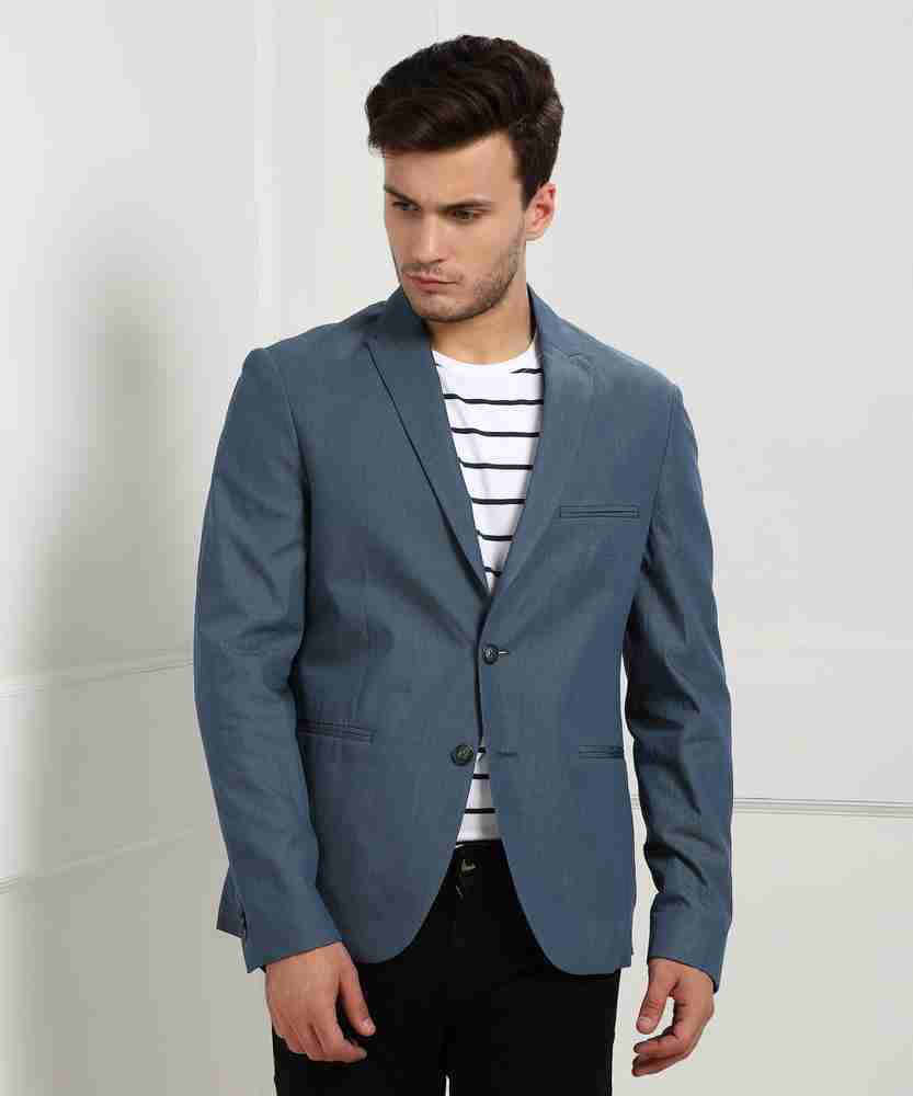Blue dotted blazer shop