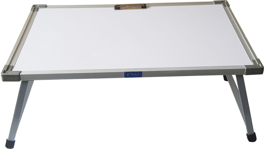 Ekta Product Whiteboard with Paper holding Clip Metal Portable