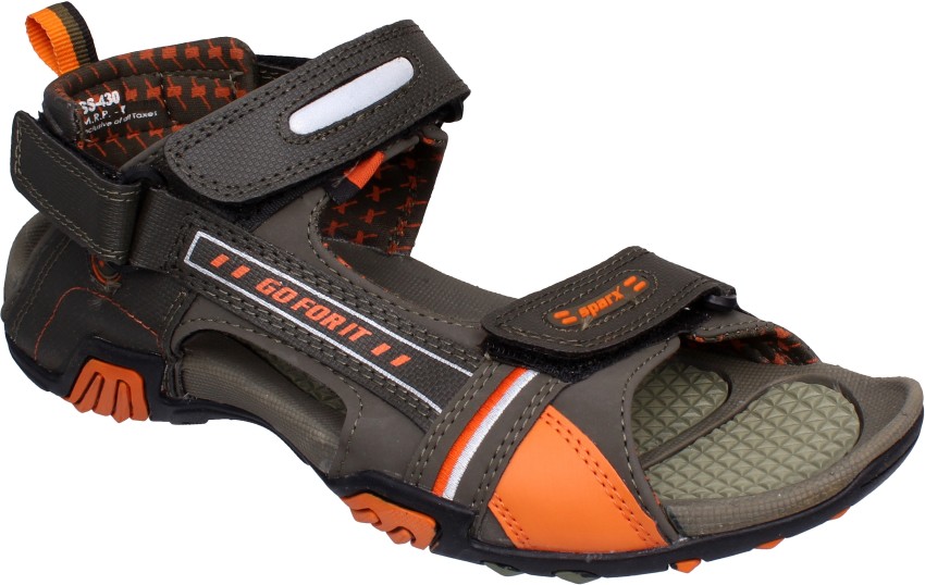 Sparx Sparx Men SS 430 Olive Orange Floater Sandals Men Orange