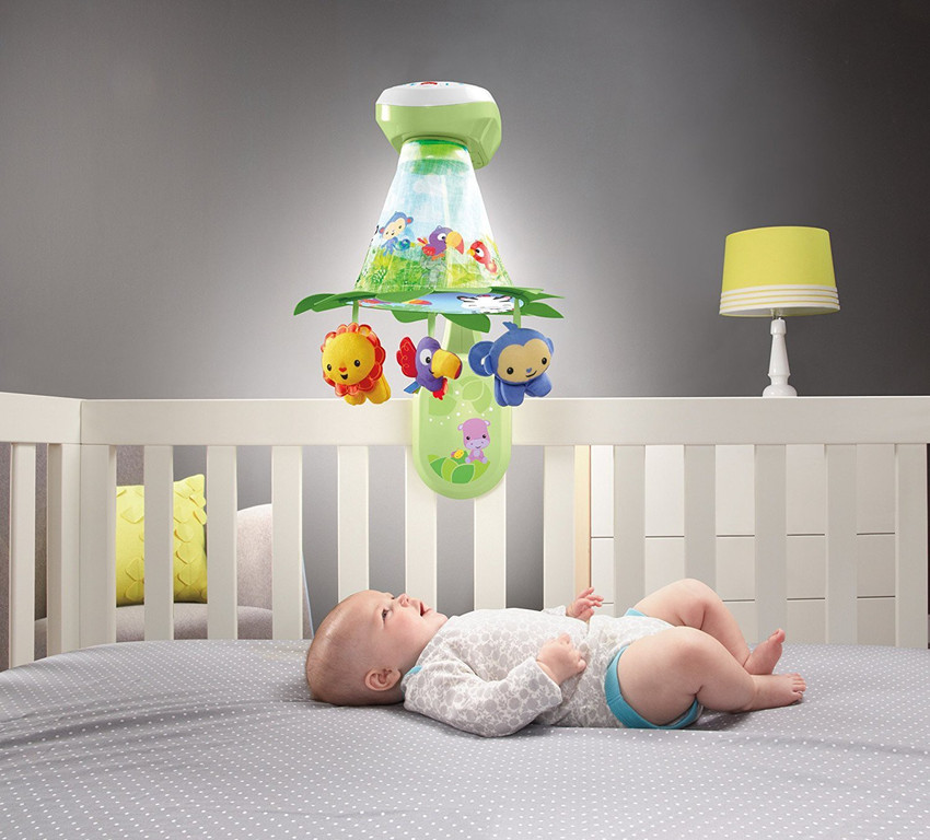 FISHER PRICE Rainforest Grow with me Projection Mobile