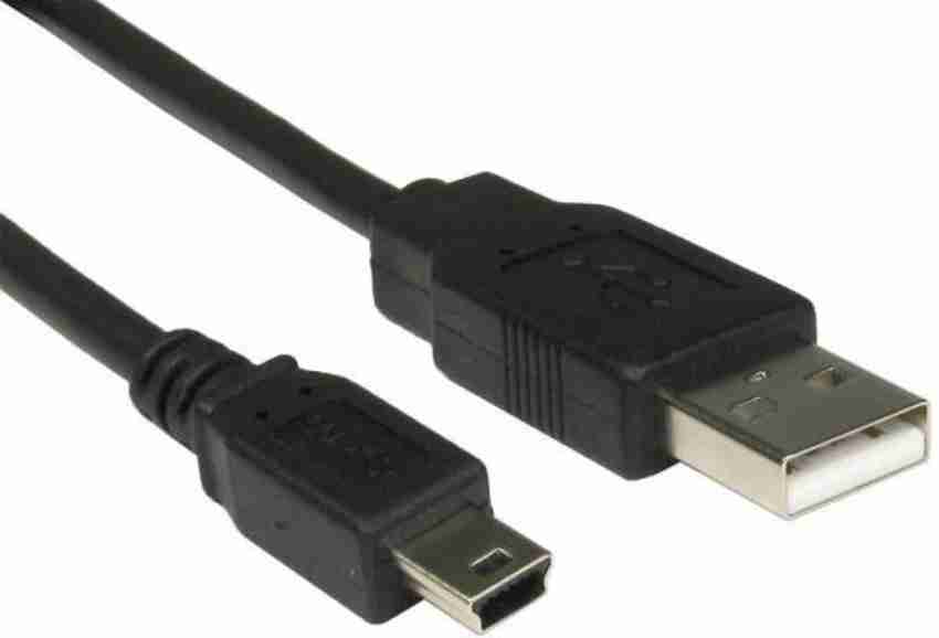 PAC Micro USB Cable 2 A 1.5 m 2.0 A to Mini 5 pin B for External
