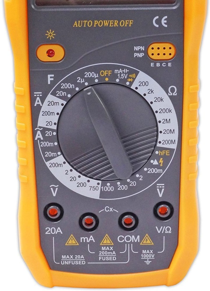 Digital Multimeter Voltmeter Ohmmeter Ammeter Capacitance OHM