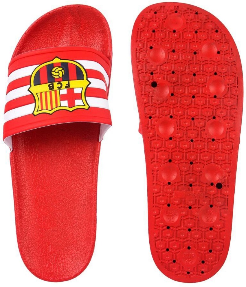 Fc barcelona slippers hot sale