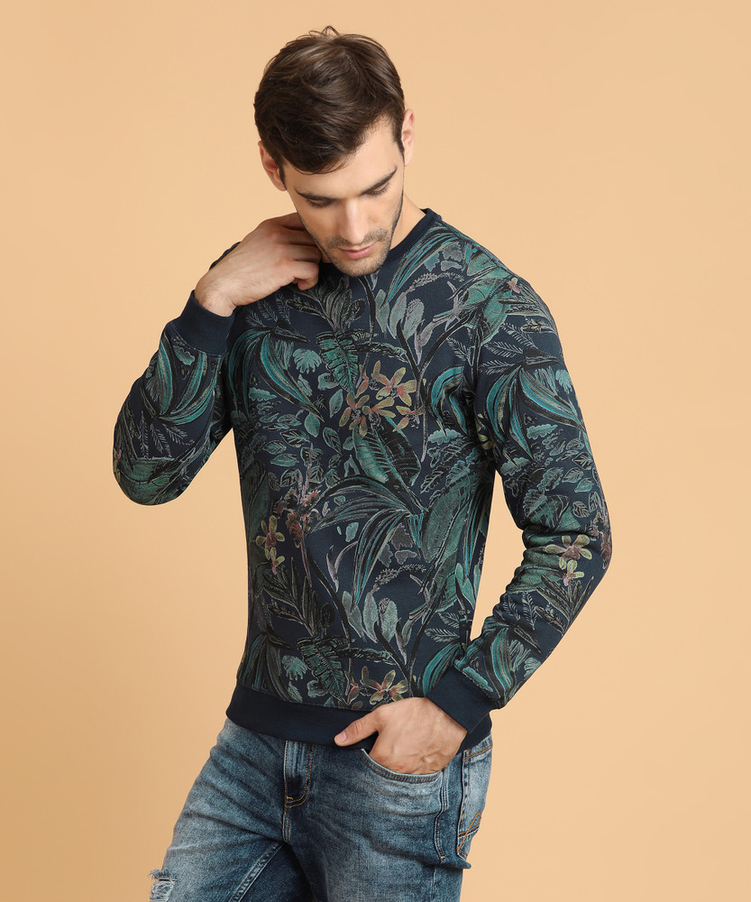 PETER ENGLAND Full Sleeve Floral Print Men Sweatshirt - Buy Dark Blue PETER  ENGLAND Full Sleeve Floral Print Men Sweatshirt Online at Best Prices in  India | Flipkart.com