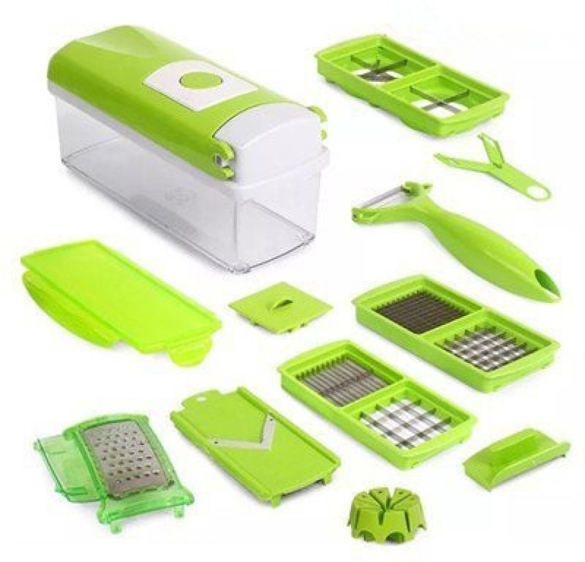 12pcs/Set, Vegetable Chopper, Multifunctional Fruit Slicer, Handle