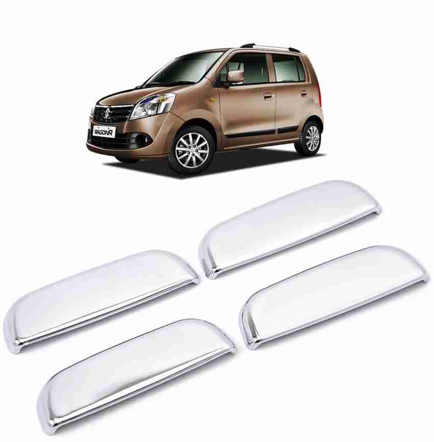 RideoFrenzy Wagon R Door Chrome Handle Cover cum Maruti WagonR Car